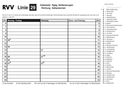 Linie 29 Haltestelle Richtung Regensburg Hauptbahnhof ...