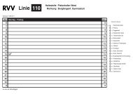 Haltestellenfahrplan - RVV Regensburger Verkehrsverbund