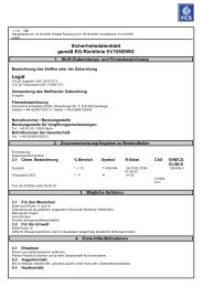 Sicherheitsdatenblatt gemÃ¤Ã EG-Richtlinie 91/155/EWG Legat