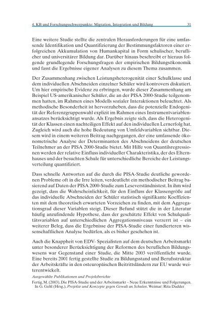 Arbeitsbericht des RWI 2003 - Rheinisch-WestfÃ¤lisches Institut fÃ¼r ...