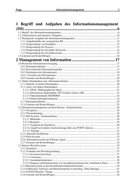 Informationsmanagement