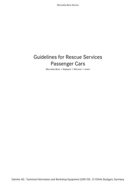 Guidelines for Rescue Services Passenger Cars - Electric Vehicle ...