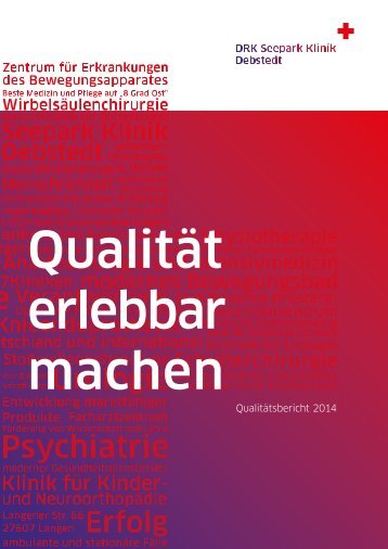 Qualität erlebbar machen - Qualitätsbericht 2014 SP