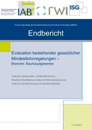 Evaluation der Mindestlohnregelungen im Bauhauptgewerbe - IAB