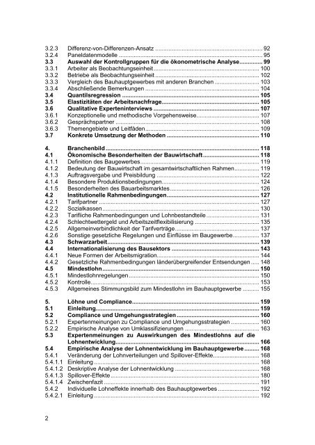 Evaluation der Mindestlohnregelungen im Bauhauptgewerbe - IAB