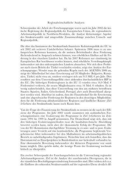 RWI-Arbeitsbericht 2002 - Rheinisch-WestfÃ¤lisches Institut fÃ¼r ...