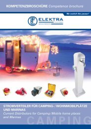 CAMPING STROMVERTEILER FÜR ... - ELEKTRA Tailfingen