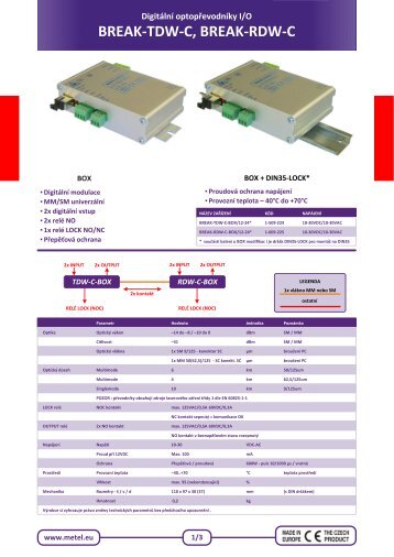 BREAK-TDW-C, BREAK-RDW-C