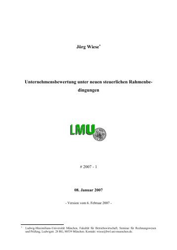 JÃ¶rg Wiese - Seminar fÃ¼r Rechnungswesen und PrÃ¼fung - Ludwig ...