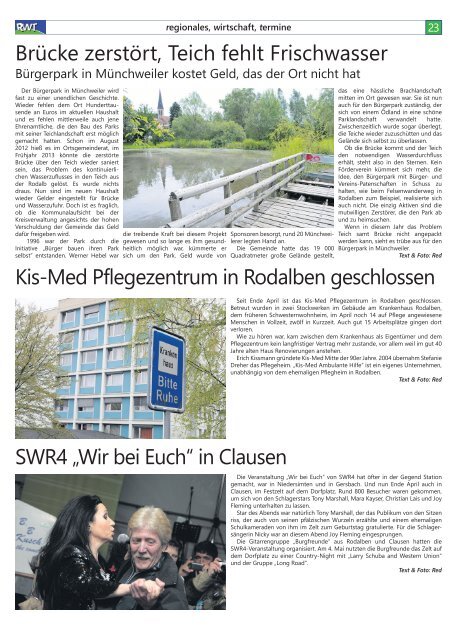 Am 12. Mai ist Muttertag! - RWT - Magazin fÃ¼r die SÃ¼dwestpfalz