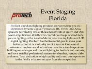 Event Staging Florida