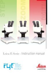Leica E-Serie - Instruction manual - Ryf AG