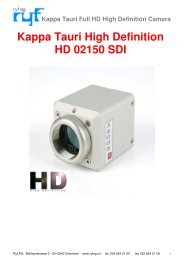 Kappa Tauri High Definition HD 02150 SDI - Ryf AG