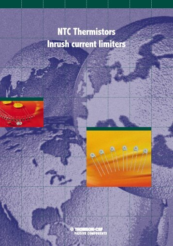 AVX/TPC NTC Thermistors Inrush Current Limiters Catalog