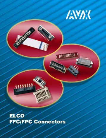 AVX ELCO FFC/FPC Connectors Catalog