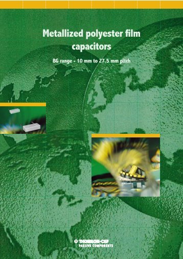 characteristics of the metallized polyester film capacitor .