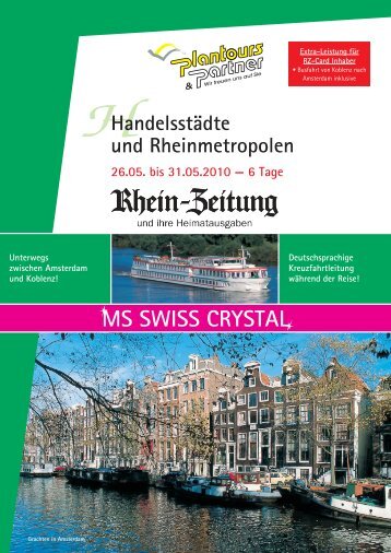 MS SWISS CRYSTAL - rz-Leserreisen