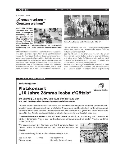 GBG2014 Woche 25 - Marktgemeinde Götzis