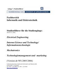 Fachbereich Informatik und Elektrotechnik StudienfÃ¼hrer fÃ¼r die ...