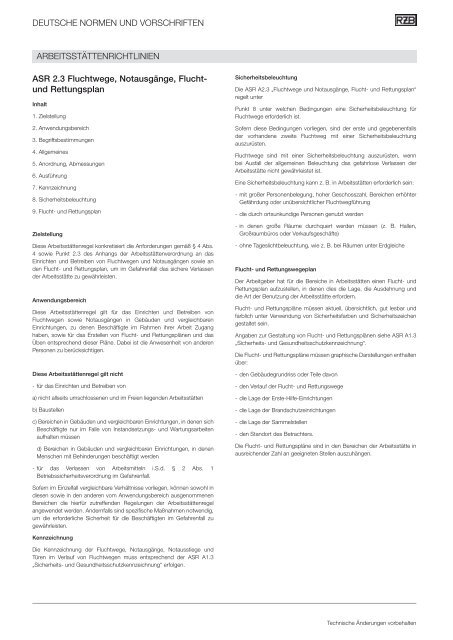 Arbeitstättenrichtlinie