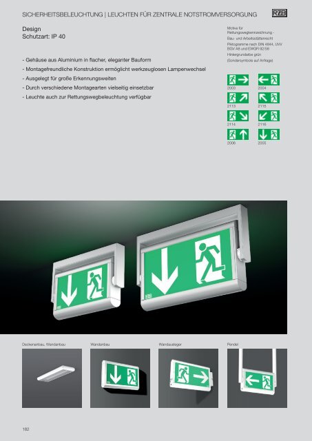 SICHERHEITSBELEUCHTUNG - RZB Leuchten
