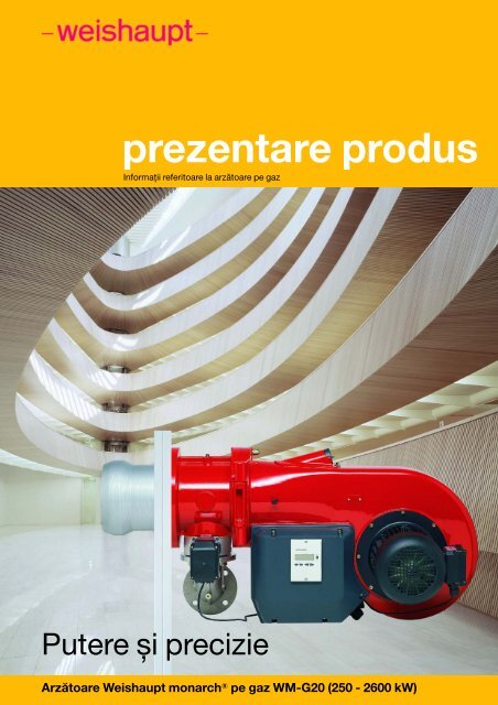 4. Prospect arzatoare Weishaupt pe Gaz WM G 20