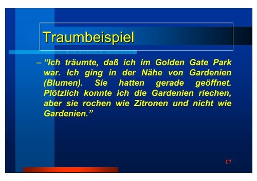 Eine Reise ins Land der Träume: Einblicke in die ... - RZ User