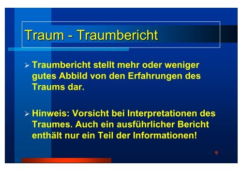 Eine Reise ins Land der Träume: Einblicke in die ... - RZ User