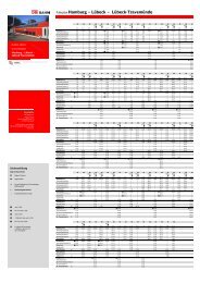 Fahrplan Hamburg – Lübeck – Lübeck-Travemünde - Bahn.de