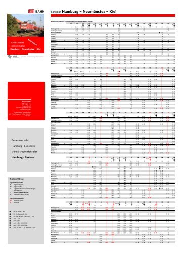 Fahrplan Hamburg – Neumünster – Kiel - Bahn.de