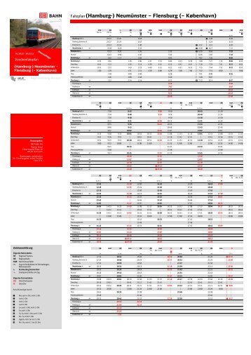 Fahrplan (Hamburg-) Neumünster – Flensburg ... - Bahn.de