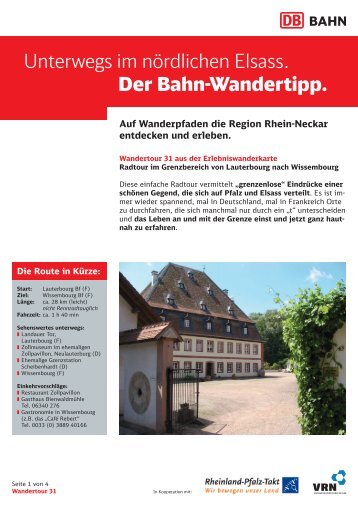 31. Rad Lauterbourg Wissembourg - S-Bahn RheinNeckar