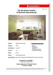 FÃ¼r die kleine Familie in Bochum-Querenburg! - S-Immobiliendienst.de