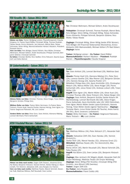 Saisonmagazin 2013/14 "Fußball im Osten"