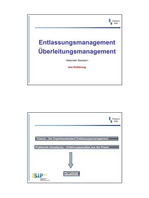 Entlassungsmanagement Überleitungsmanagement