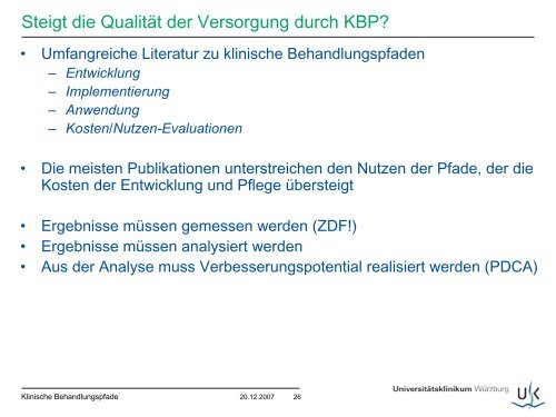 Klinische Behandlungspfade - Patientenmanagement ...