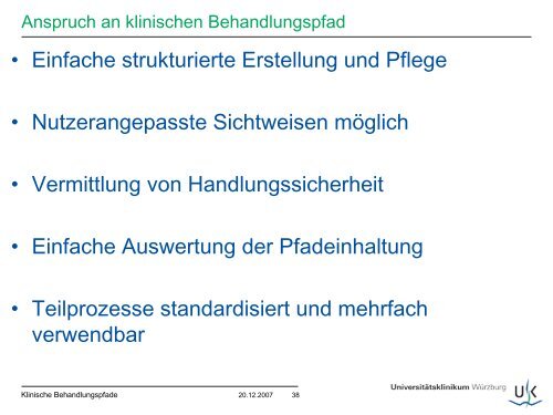 Klinische Behandlungspfade - Patientenmanagement ...