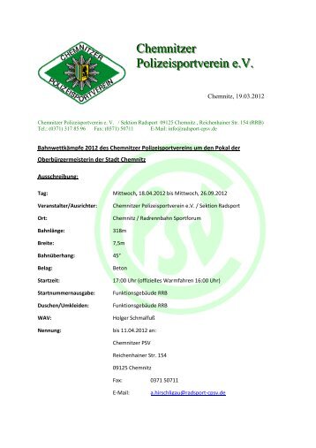 Chemnitzer Polizeisportverein e.V.