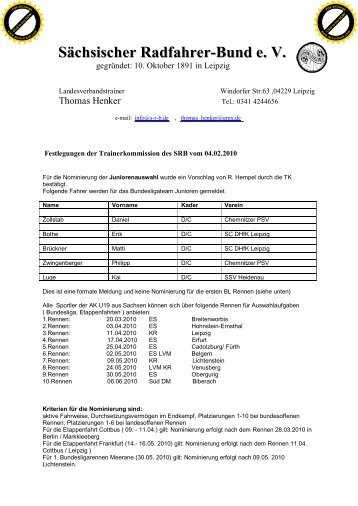 SÃ¤chsischer Radfahrer-Bund eV