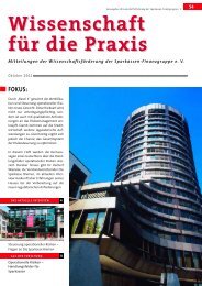 Wissenschaft fÃ¼r die Praxis - Sparkassen-Finanzgruppe eV