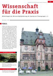 Wissenschaft fÃ¼r die Praxis - Sparkassen-Finanzgruppe eV