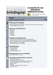 Inhalt - Fachstelle fÃ¼r das Ã¶ffentliche Bibliothekswesen Stuttgart