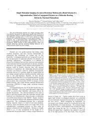 Single Molecular Imaging of a micro-Brownian Motion and a Bond ...