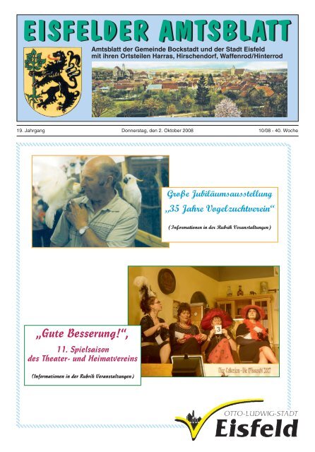 EISFELDER AMTSBLATT EISFELDER AMTSBLATT - Vielen Dank