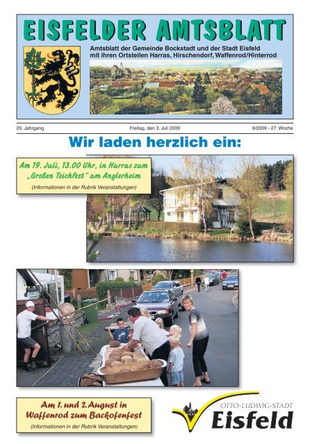 EISFELDER AMTSBLATT EISFELDER AMTSBLATT