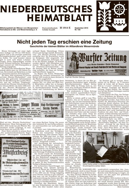 Nicht jeden Tag erschien eine Zeitung