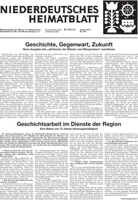 Niederdeutsches Heimatblatt