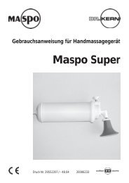 Maspo Super Gebrauchsanweisung für ... - Schwimmbecken online