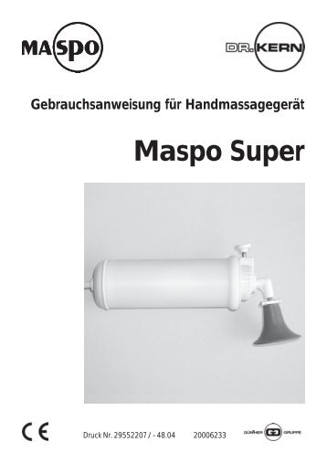 Maspo Super Gebrauchsanweisung für ... - Schwimmbecken online