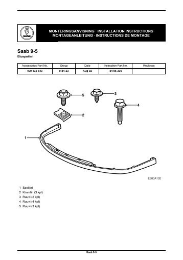 Saab 9-5 - SaabDocs.com